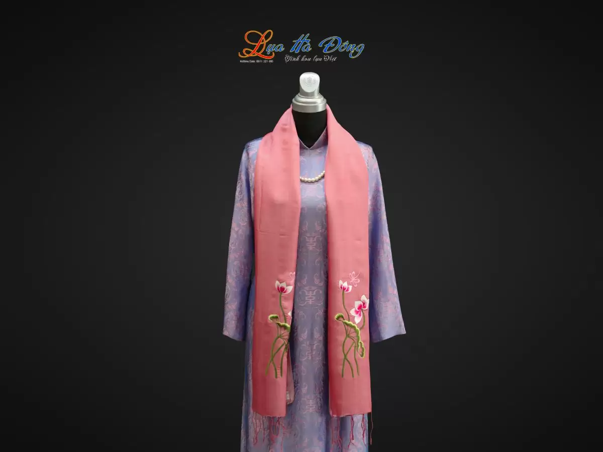 Khăn Thêu Sen 40x180 MNV-KLTA4080/17