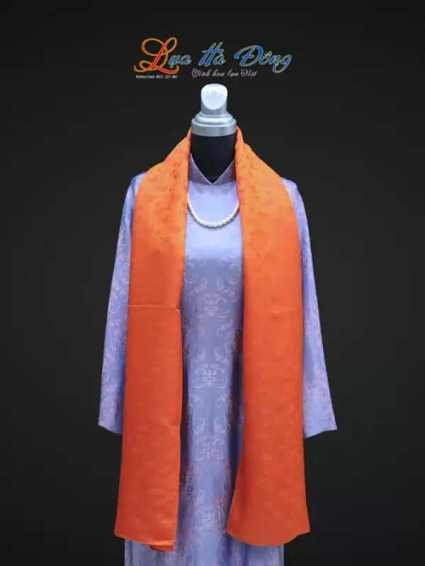 Alternative view of Khăn lụa HOA nhiều mẫu 44x197cm KLTA419