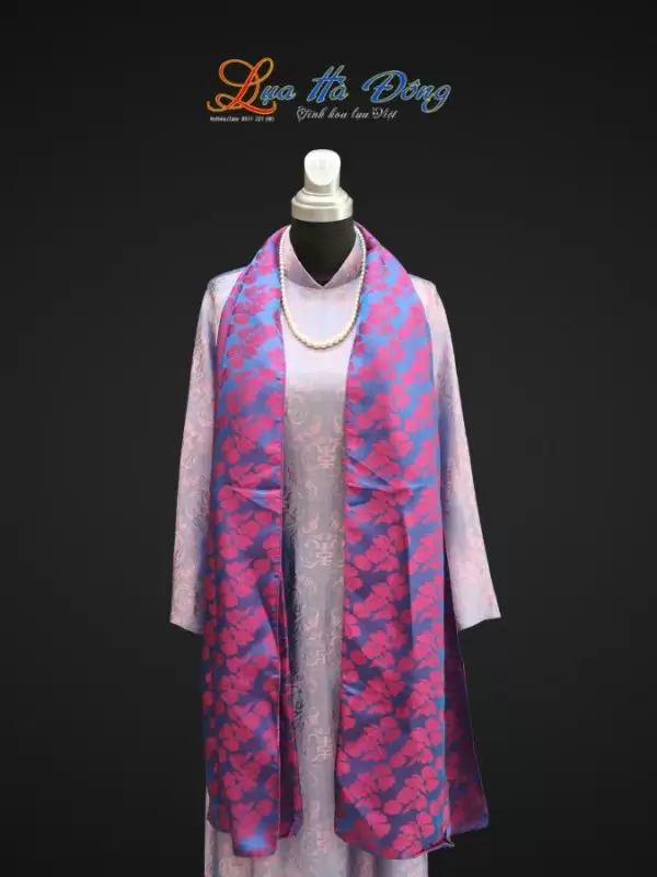 Khăn lụa HOA bèo nhiều mẫu 44x197cm KLTA419