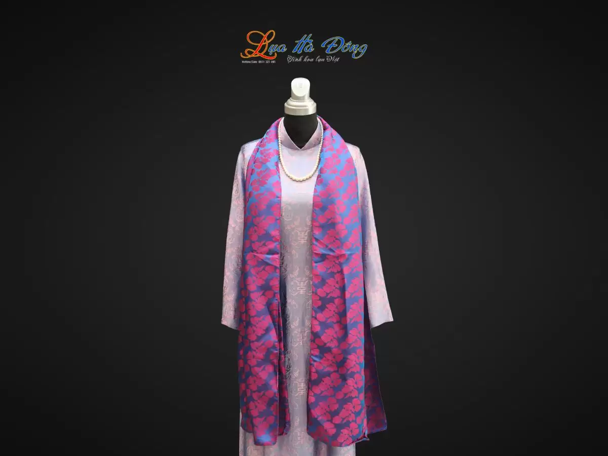 Khăn lụa HOA bèo nhiều mẫu 44x197cm KLTA419