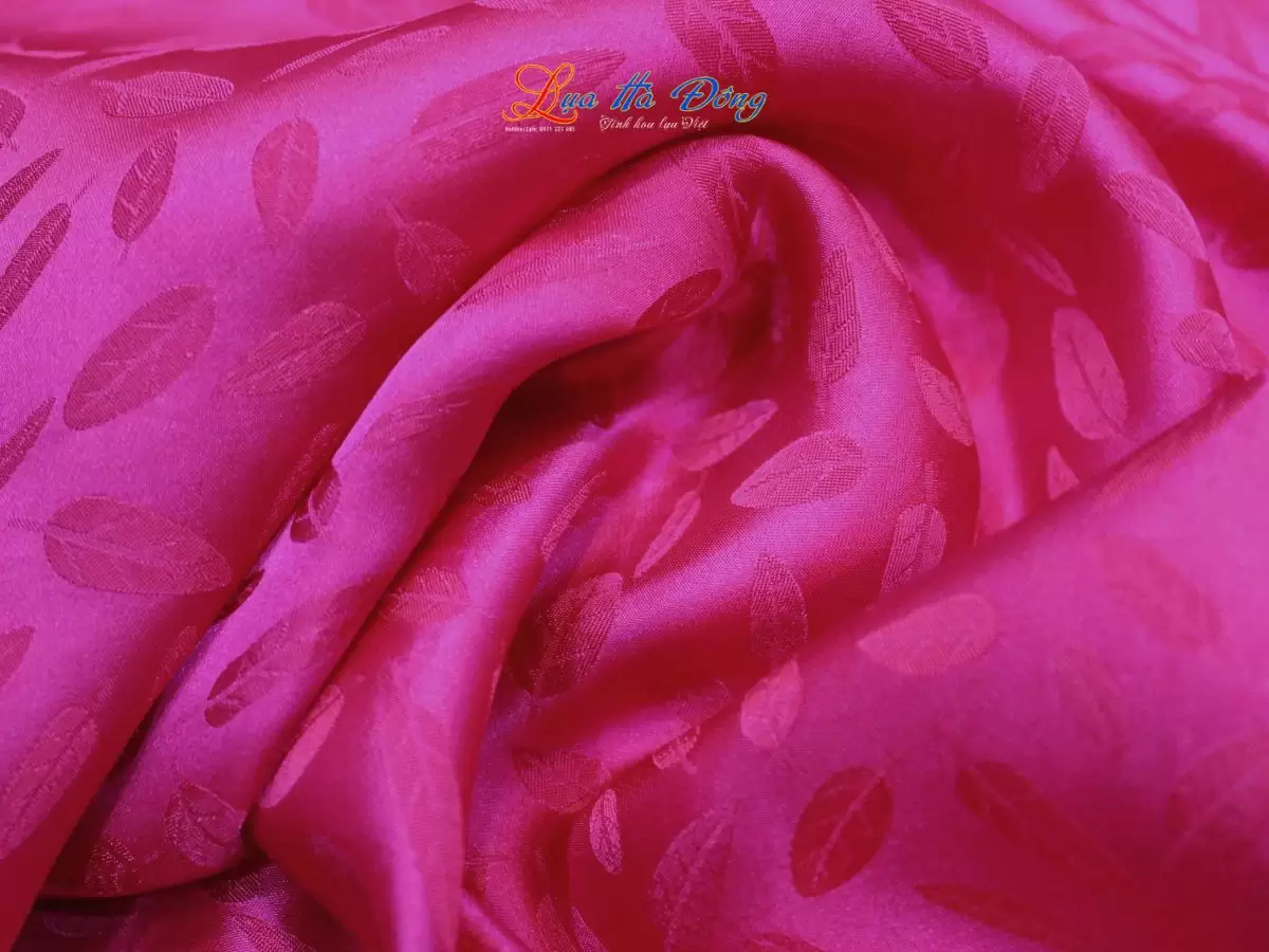 Khăn lụa HOA nhí màu hồng nhiều mẫu 44x197cm KLTA419 - Ảnh 3