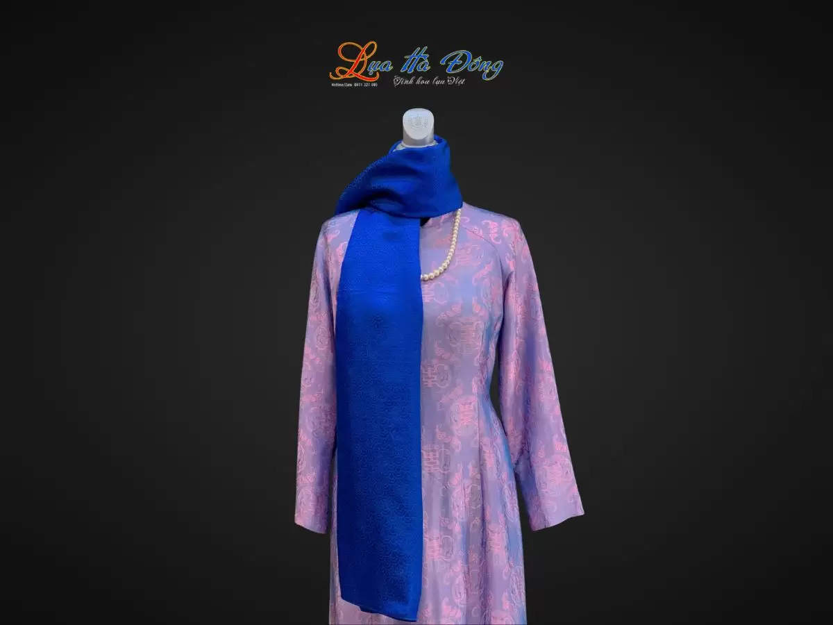 Khăn lụa họa tiết vảy rồng nhiều mẫu 44x197cm KLTA419