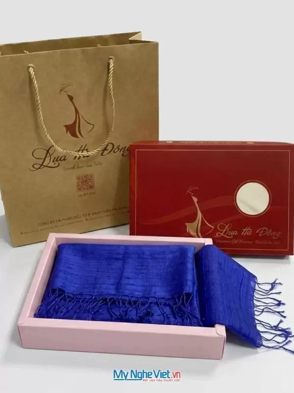 Khăn Lụa Tơ Tằm Trơn Màu Nâu Đen 100% silk 85x180 MNV-KLPT002-6