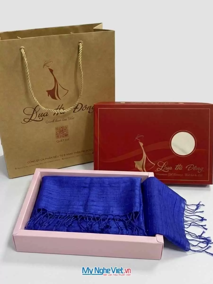 Khăn Lụa Tơ Tằm Trơn Màu Nâu Đen 100% silk 85x180 MNV-KLPT002-6