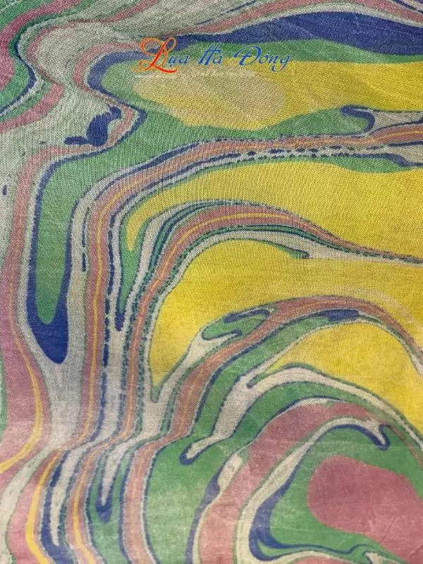 Khăn Lụa Tơ Tằm Vẽ Thủy Ấn