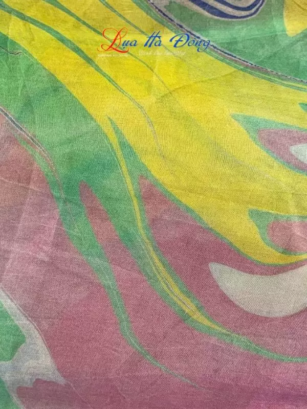 Khăn Lụa Tơ Tằm Vẽ Thủy Ấn