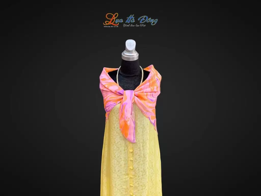 Khăn Lụa Tơ Tằm Vẽ Thủy Ấn