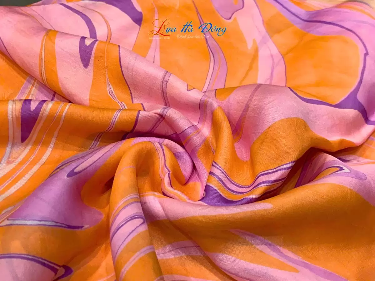 Khăn Lụa Tơ Tằm Vẽ Thủy Ấn