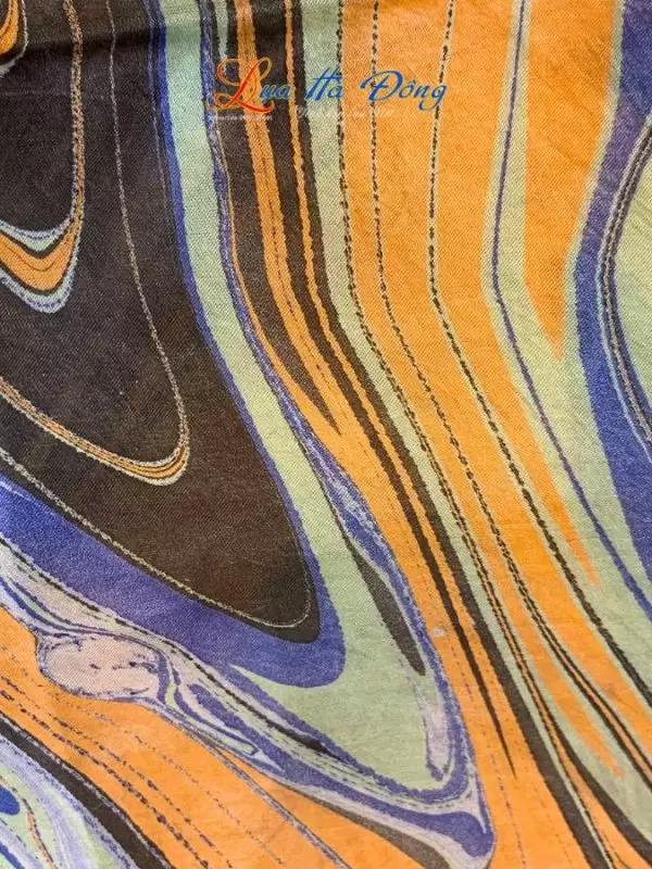 Khăn Lụa Tơ Tằm Vẽ Thủy Ấn