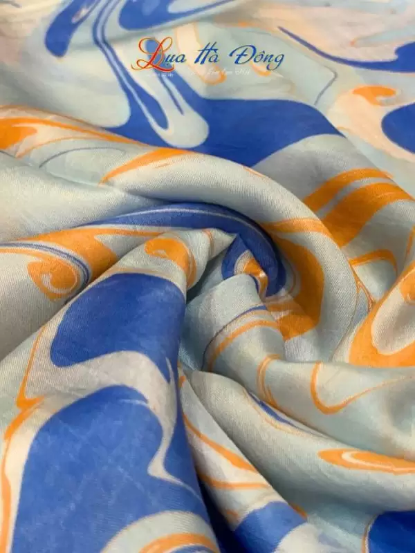 Khăn Lụa Tơ Tằm Vẽ Thủy Ấn