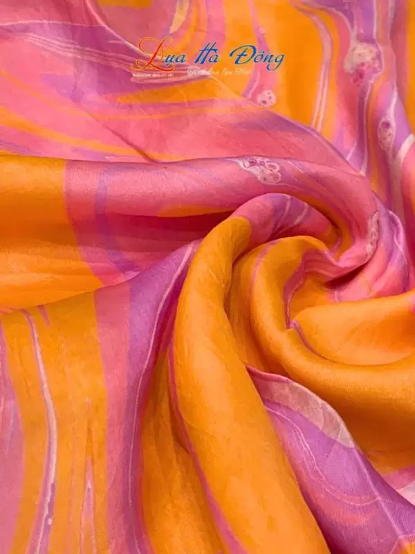 Khăn Lụa Tơ Tằm Vẽ Thủy Ấn