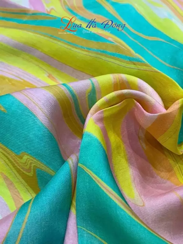 Khăn Lụa Tơ Tằm Vẽ Thủy Ấn