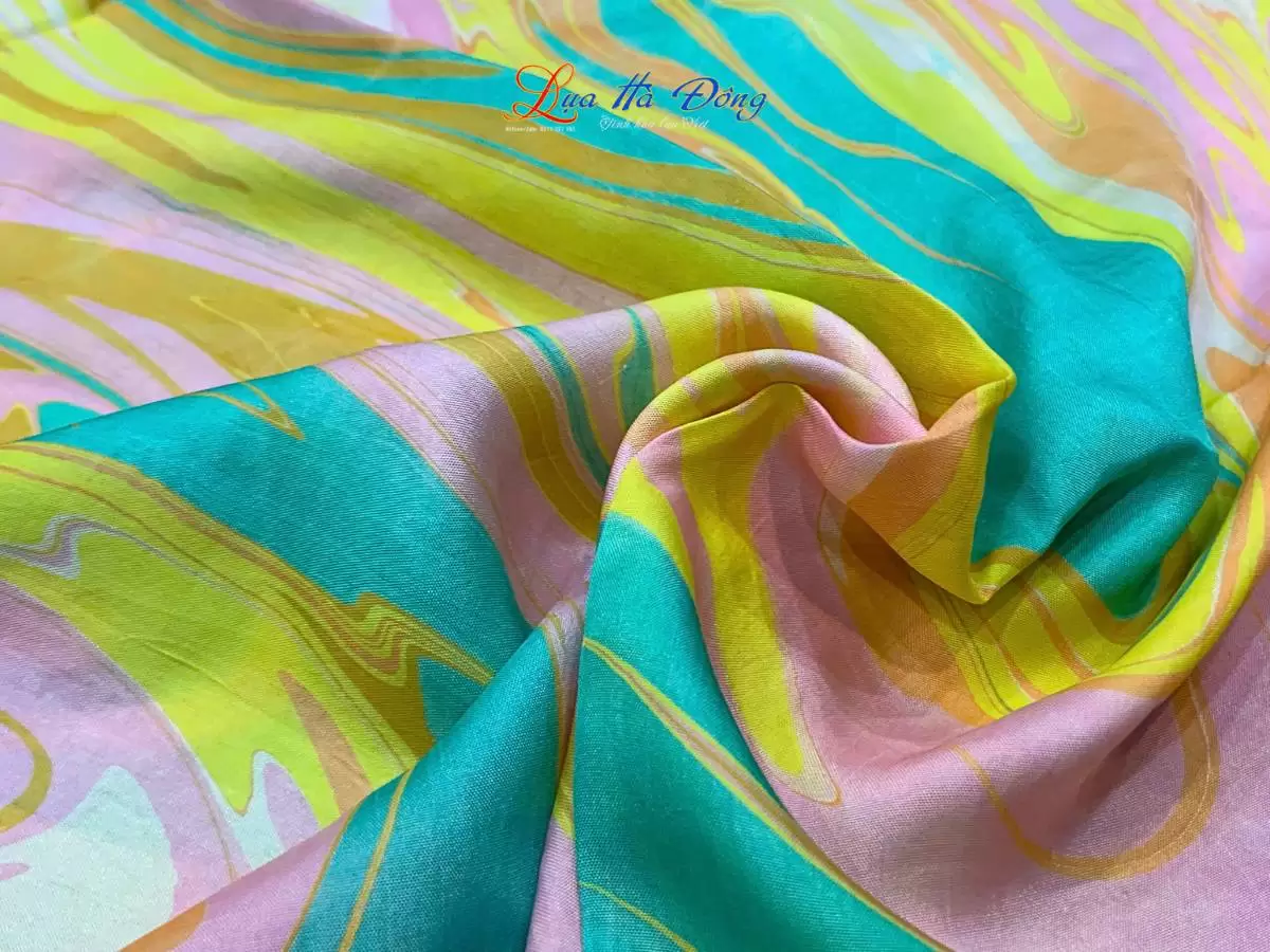 Khăn Lụa Tơ Tằm Vẽ Thủy Ấn