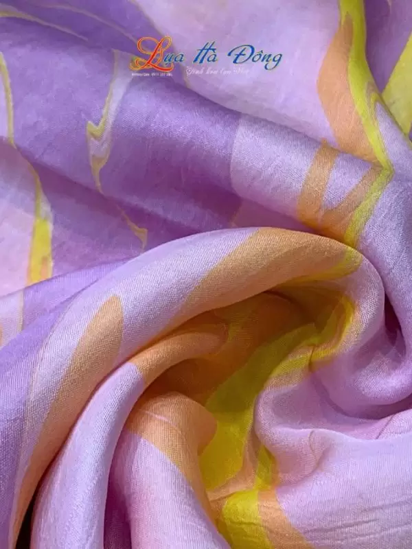 Khăn Lụa Tơ Tằm Vẽ Thủy Ấn