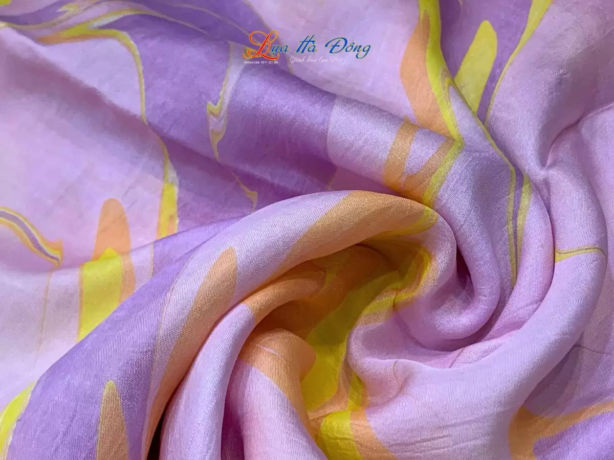 Khăn Lụa Tơ Tằm Vẽ Thủy Ấn