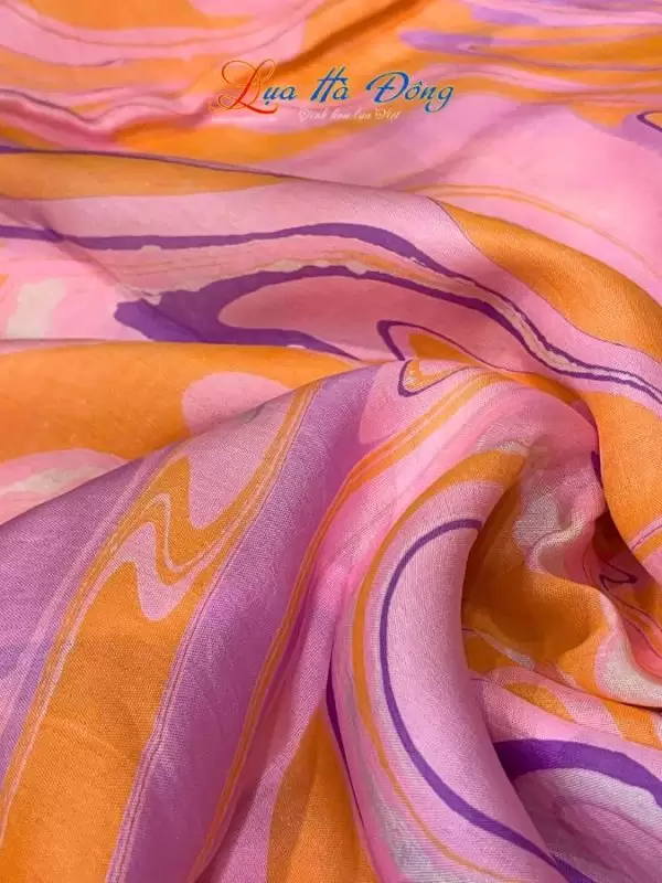 Khăn Lụa Tơ Tằm Vẽ Thủy Ấn