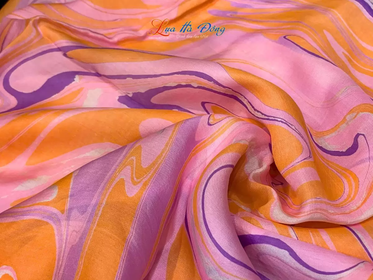 Khăn Lụa Tơ Tằm Vẽ Thủy Ấn