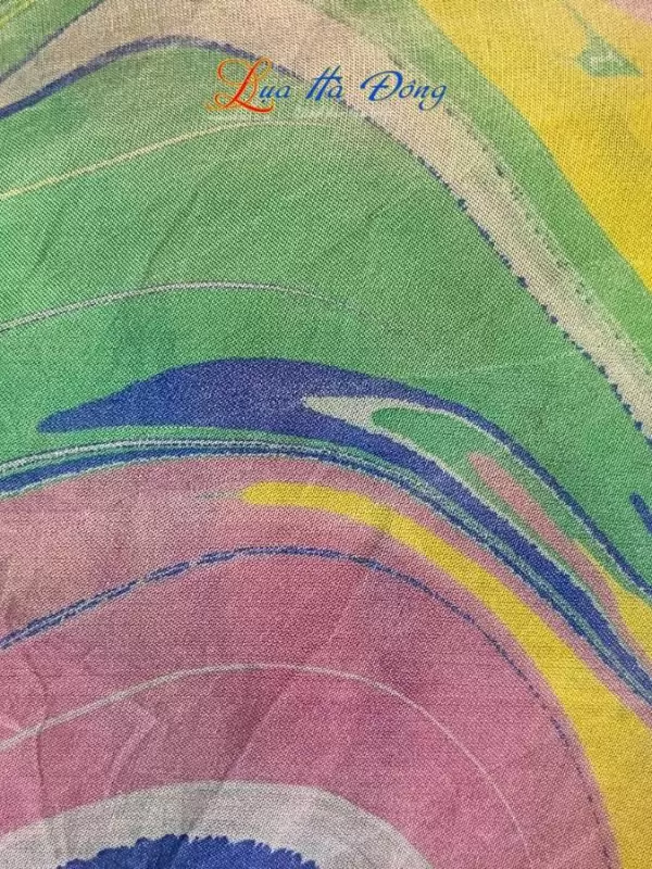 Khăn Lụa Tơ Tằm Vẽ Thủy Ấn