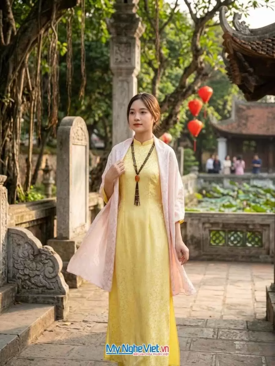 Khăn lụa tơ tằm họa tiết đuôi cong màu hồng phấn 40x180cm MNV-LNL40180/2