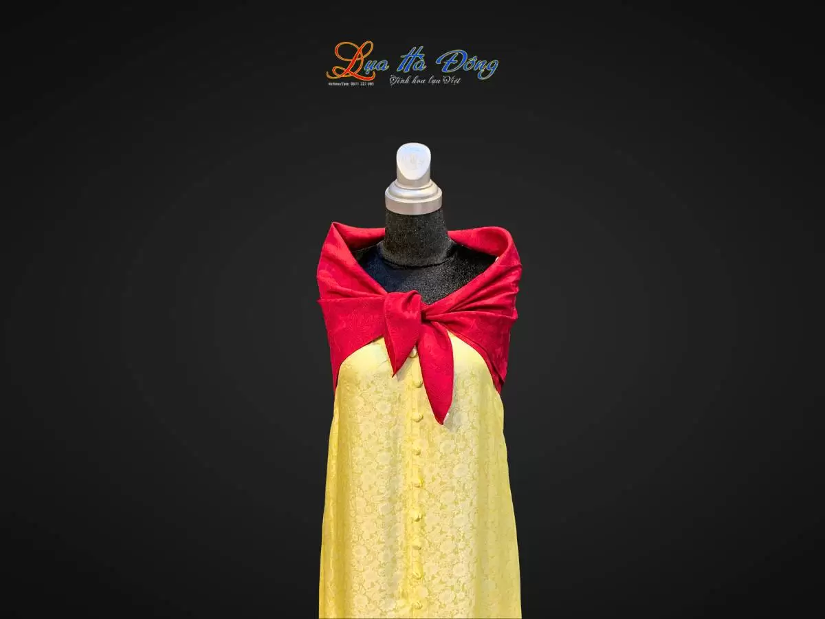 Khăn lụa vân cổ triện thọ