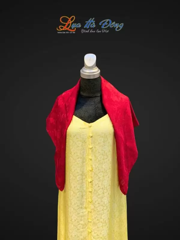 Khăn lụa vân cổ triện thọ