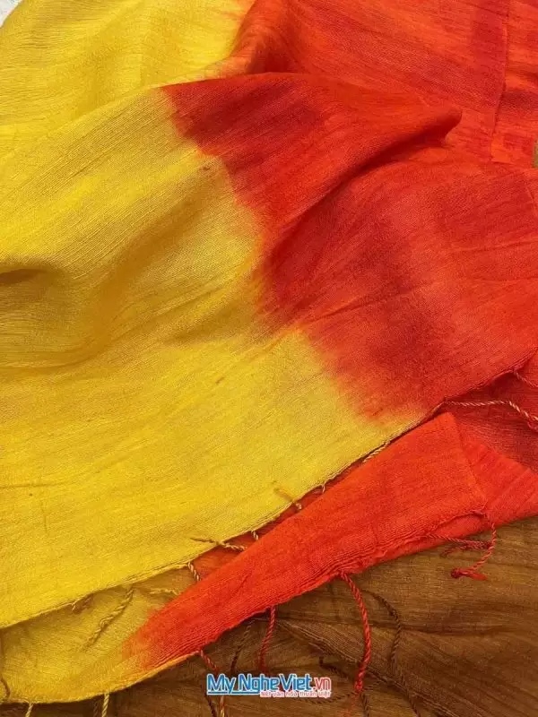 Khăn lụa đũi loang 100% silk cao cấp