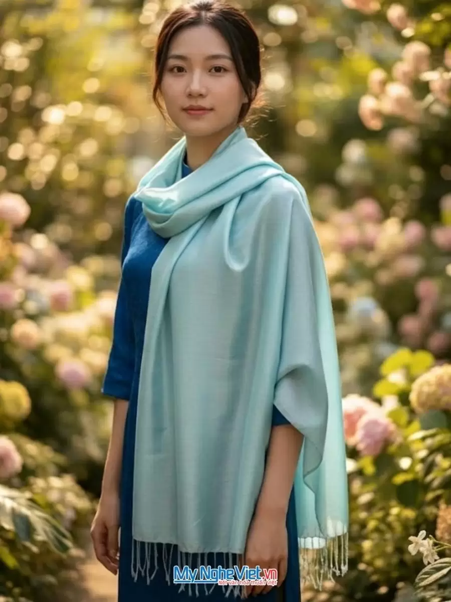 Khăn lụa tơ tằm 100% silk cao cấp