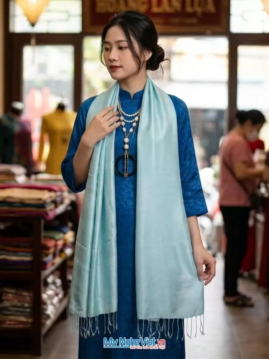 Khăn lụa tơ tằm 100% silk cao cấp