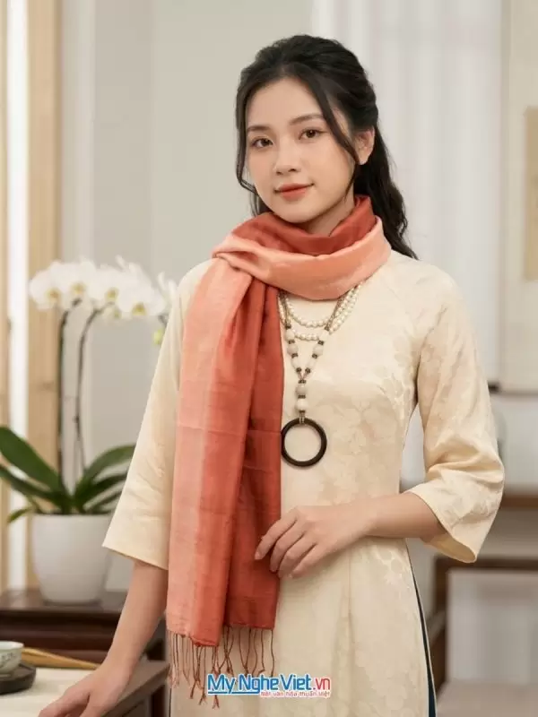 Khăn lụa tơ tằm loang 100% silk cao cấp