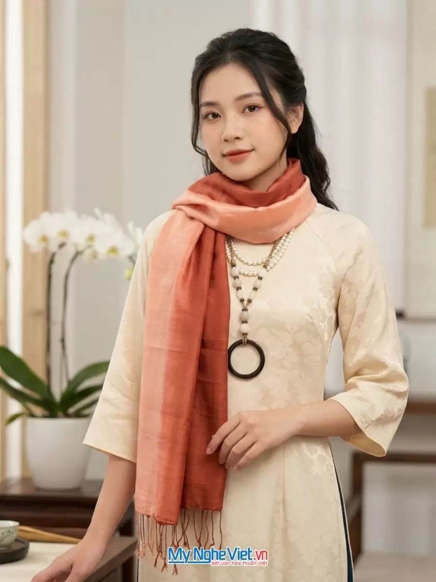 Khăn lụa tơ tằm loang 100% silk cao cấp
