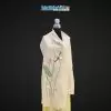Khăn lụa đũi họa tiết hoa sen thêu tay 100% silk