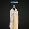 Khăn lụa đũi họa tiết hoa sen thêu tay 100% silk