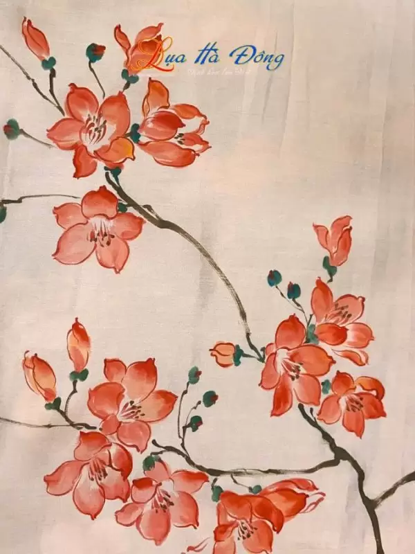 Khăn lụa tơ tằm vẽ tay