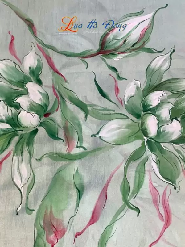 Khăn lụa tơ tằm vẽ tay