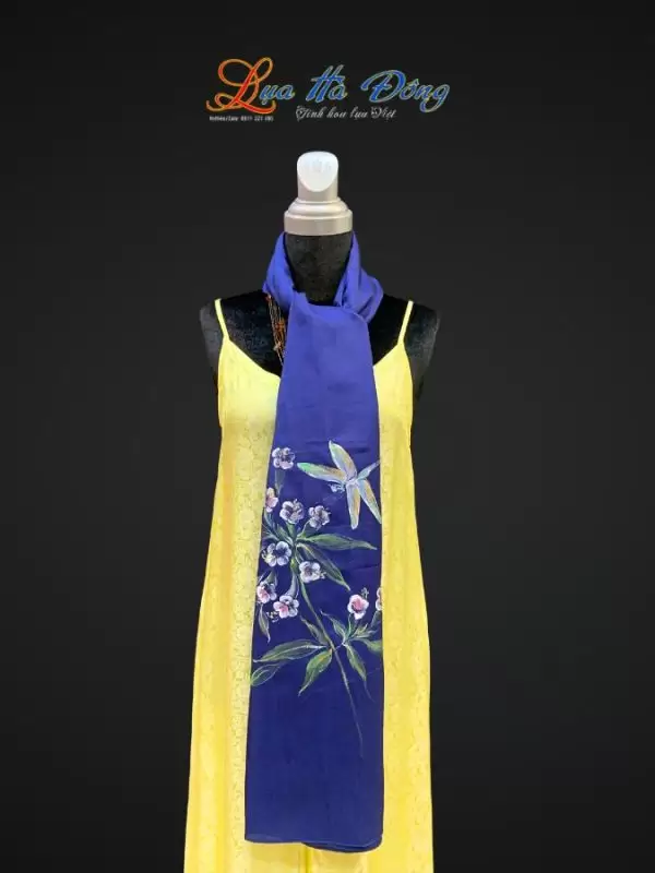 Khăn lụa tơ tằm vẽ tay