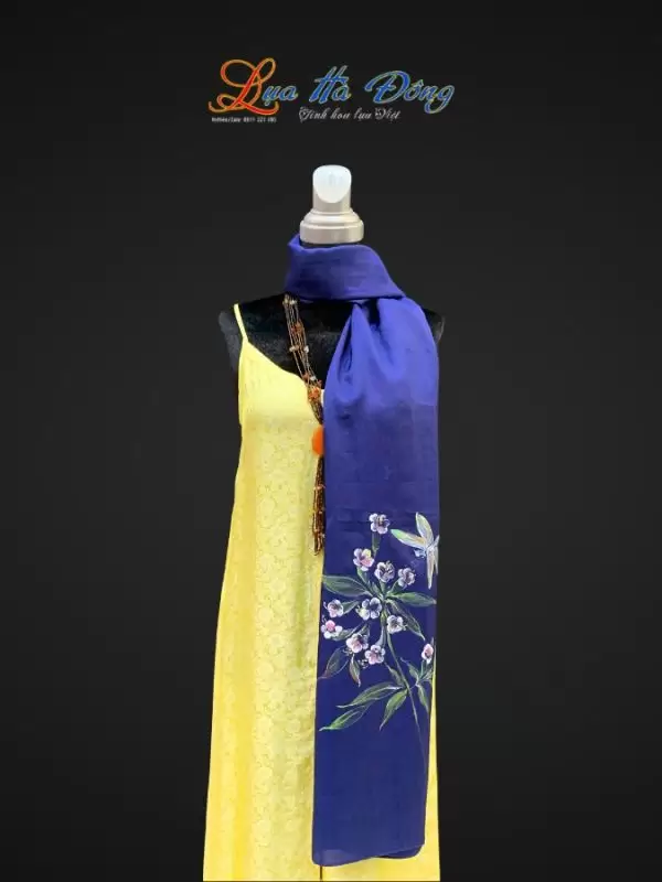 Khăn lụa tơ tằm vẽ tay