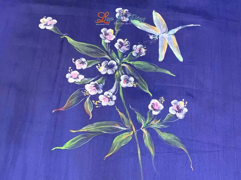 Khăn lụa tơ tằm vẽ tay