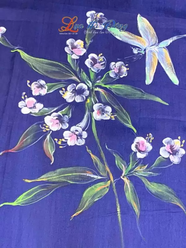 Khăn lụa tơ tằm vẽ tay