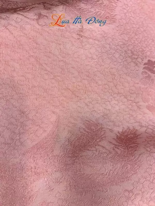 Khăn lụa tơ tằm dài họa tiết phượng thọ hồng