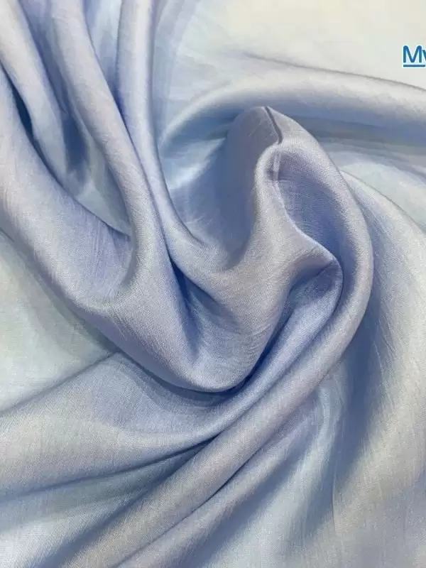 Khăn lụa vuông tơ tằm trơn màu xanh dương