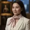 Khăn lụa vuông tơ tằm trơn hồng nhạt