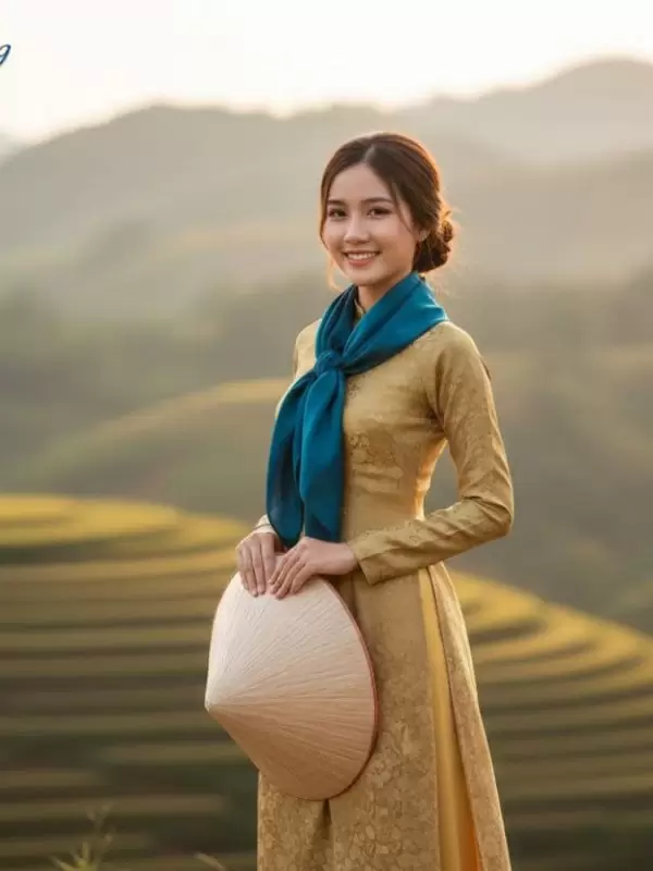 khăn vuông lụa tơ tằm thêu sen trơn màu xanh cổ vịt