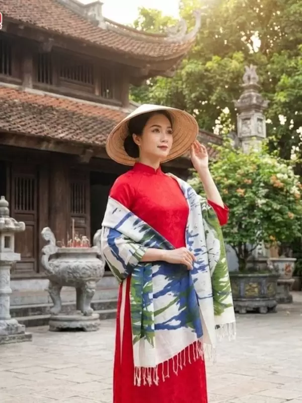 Khăn loang lụa tơ tằm