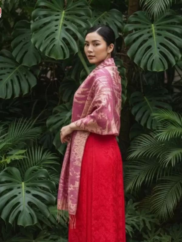 Khăn loang lụa tơ tằm