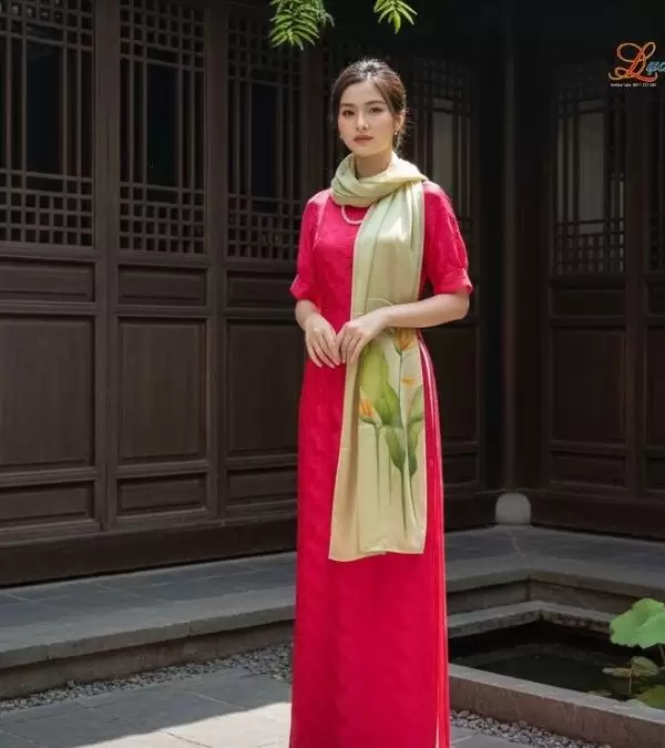 Khăn lụa tơ tằm 100% silk họa tiết hoa thiên điểu vẽ tay