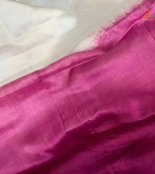 Khăn lụa tơ tằm loang màu hồng 100% silk