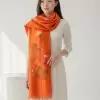 Khăn lụa tơ tằm vẽ tay thủ công 100% silk