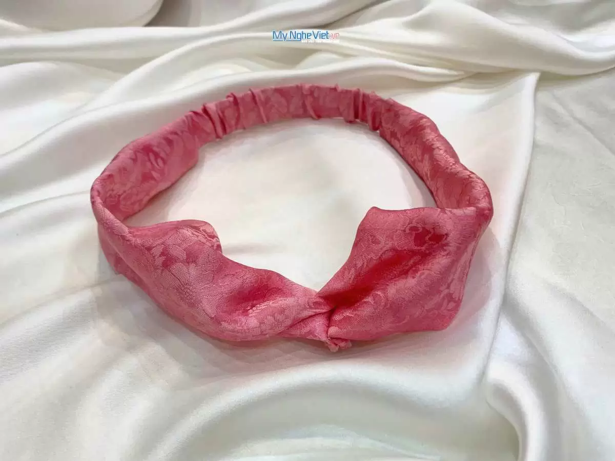 Băng đô cài tóc lụa Hà Đông nhiều mẫu - Ảnh 4
