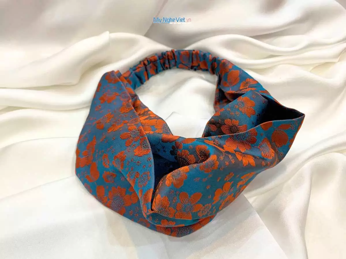 Băng đô cài tóc lụa Hà Đông nhiều mẫu - Ảnh 5