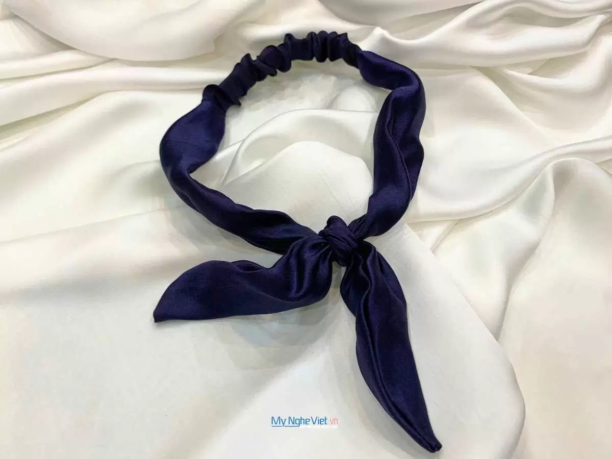 Băng đô cài tóc lụa Hà Đông nhiều mẫu - Ảnh 3